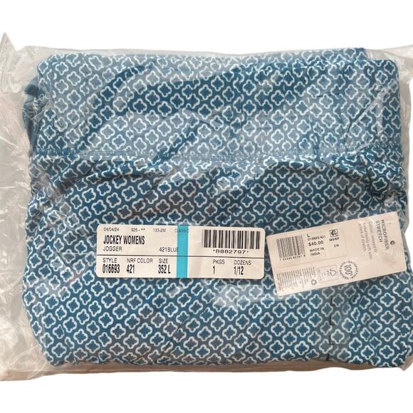 Jockey Soft Essentials Jogger Blue Cove Geo, S - Picture 5 of 6